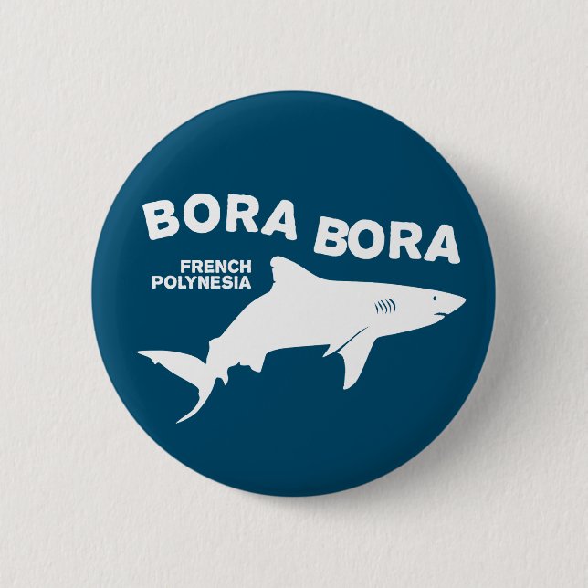 Tauchen in Bora Bora Button (Vorderseite)