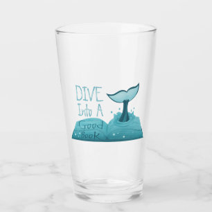 Tauchen in ein gutes Buch Glas