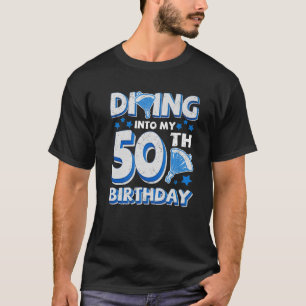 Tauchen in meinen 50. Geburtstag Funny Skydiver Sk T-Shirt