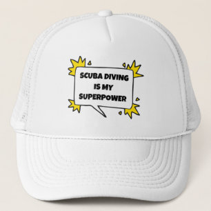 Tauchen ist meine Supermacht. Truckerkappe