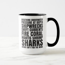 Tauchen ist nicht für die schwache Tasse