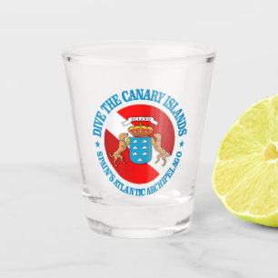 Tauchen-Kanarische Inseln (rd) Schnapsglas