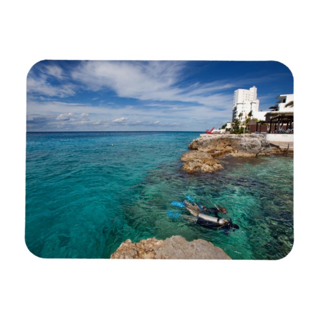 Tauchen lernen, Cozumel Mexico Magnet (Horizontal)