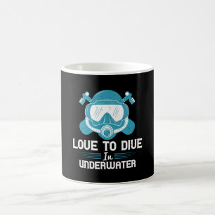 Tauchen - Liebe zum Tauchen unter Wasser Kaffeetasse