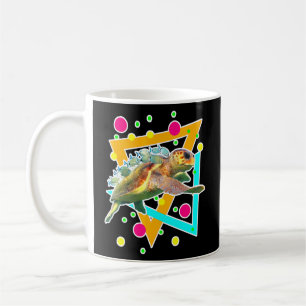 Tauchen Meer Niedliche Schildkrötenfische Tauchen Kaffeetasse