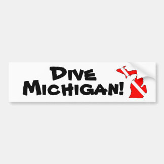 Tauchen Michigan! Autoaufkleber