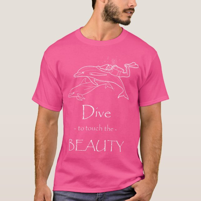 Tauchen mit Delphinen T-Shirt (Vorderseite)