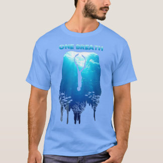 Tauchen mit einem Atemzug zum Apennin Ozean Free D T-Shirt