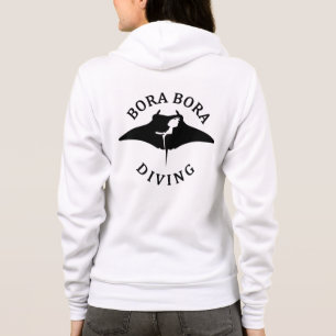 Tauchen mit Manta-Rays in Bora Bora Hoodie