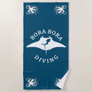 Tauchen mit Manta-Rays in Bora Bora Strandtuch