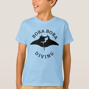 Tauchen mit Manta-Rays in Bora Bora T-Shirt