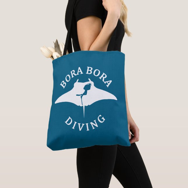 Tauchen mit Manta-Rays in Bora Bora Tasche (Von Nahem)
