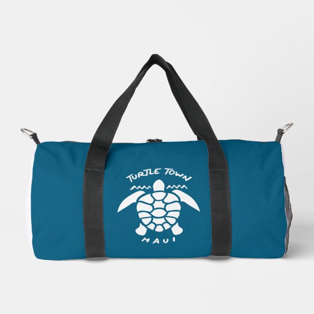 Tauchen mit Meeresschildkröten - Turtelstadt Maui Duffle Bag (Vorderseite)