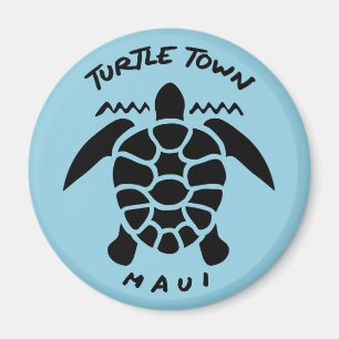 Tauchen mit Meeresschildkröten - Turtelstadt Maui Magnet