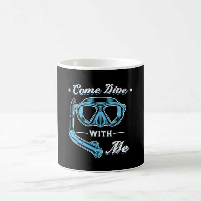 Tauchen mit mir Tauchen Tauchen Meer Kaffeetasse (Mittel)