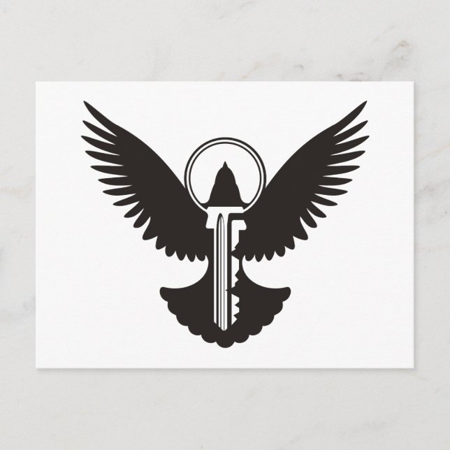 Tauchen mit Schlüssel Postkarte (Vorderseite)