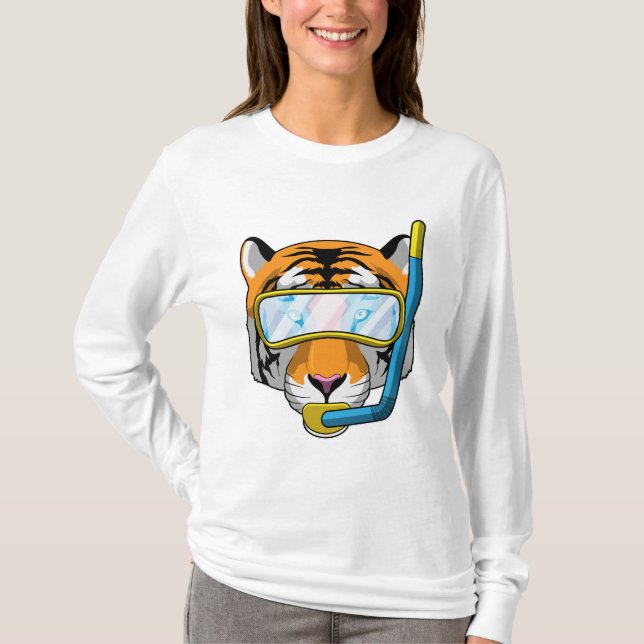 Tauchen mit Schnorchel T-Shirt (Vorderseite)
