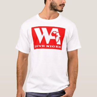 Tauchen Niger - Logofront - Webadresserückseite T-Shirt