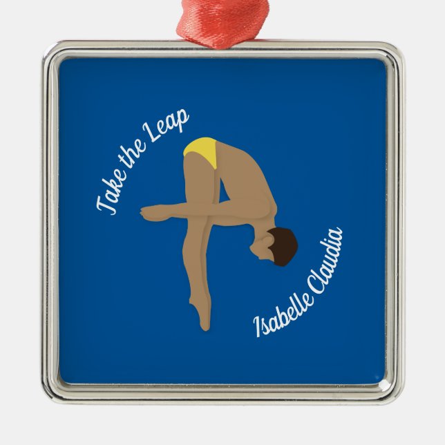 Tauchen Ornament Aus Metall (Vorne)