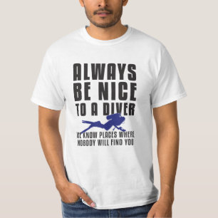 Tauchen Scuba Diving Diver Funny Geschenk Idee T-Shirt