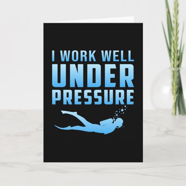 Tauchen Scuba Diving Tauchen Funny Sea Geschenk Id Karte (Vorderseite)