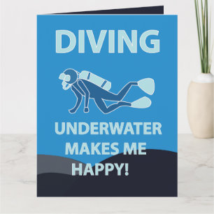 Tauchen Scuba-Tauchen Unterwasser-Taucher Karte