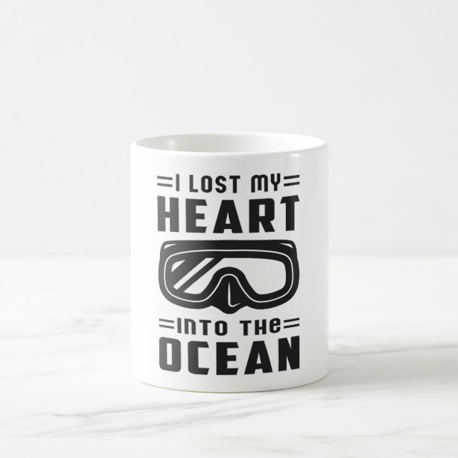 Tauchen Seetaucher Tauchen Tauchen Funny Gift Idee Kaffeetasse (Mittel)