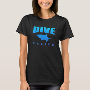Tauchen Sie Belize mit Hai, Tauchen in Belize (Bl T-Shirt