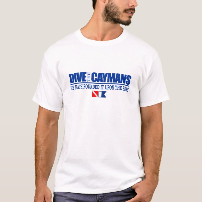 Tauchen Sie das Caymans-Apparel T-Shirt (Vorderseite)