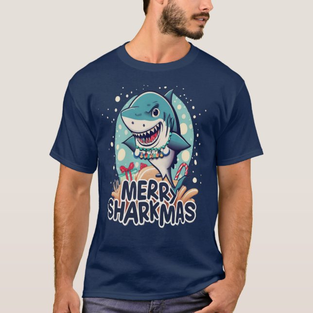 Tauchen Sie ein in den festlichen Spaß: Frohe Shar T-Shirt (Vorderseite)