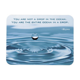 Tauchen Sie ein in den Ozean, Inspirierend Rumi Qu Magnet