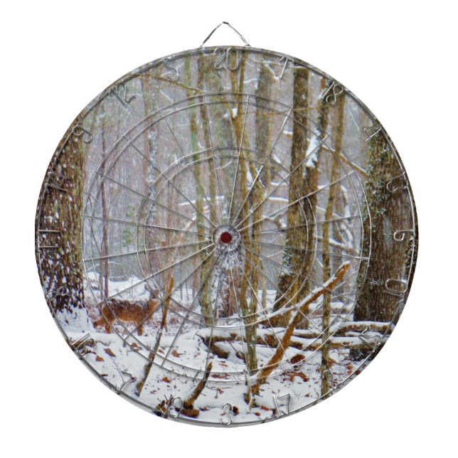 Tauchen Sie ein in den Schnee, Hirsch im Arrowhad- Dartscheibe (vorne)