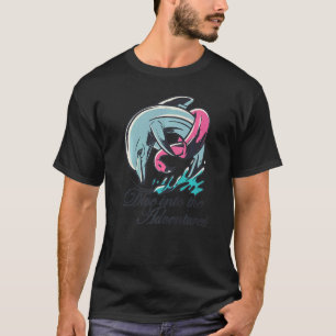 Tauchen Sie ein in die Abenteuer Zitat Meer-Tier-O T-Shirt