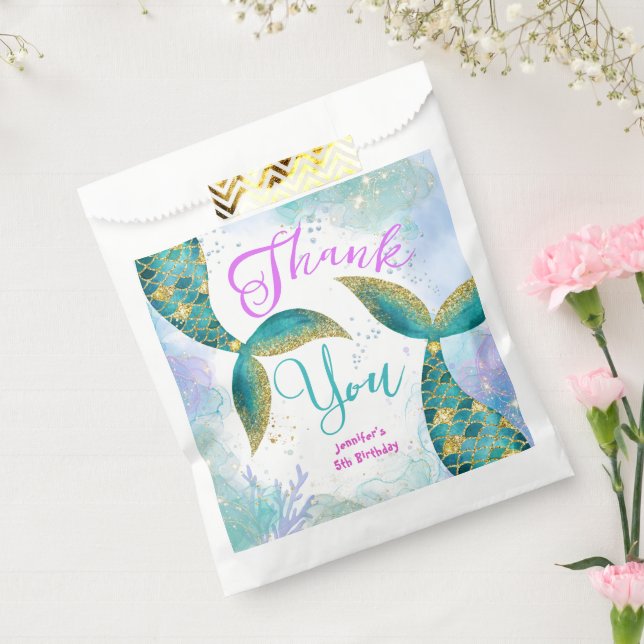 Tauchen Sie ein in fünf Meerjungfrauen 5. Geburtst Geschenktütchen (Versiegelt)