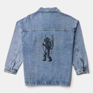 Tauchen Sie ein in Nostalgie mit Vintagem Tiefseet Jeansjacke