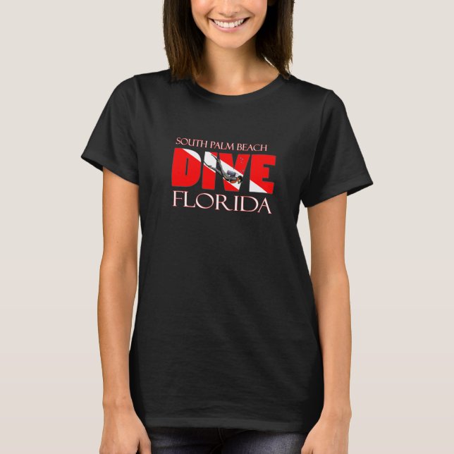 Tauchen South Palm Beach Florida Scuba Schnorcheln T-Shirt (Vorderseite)