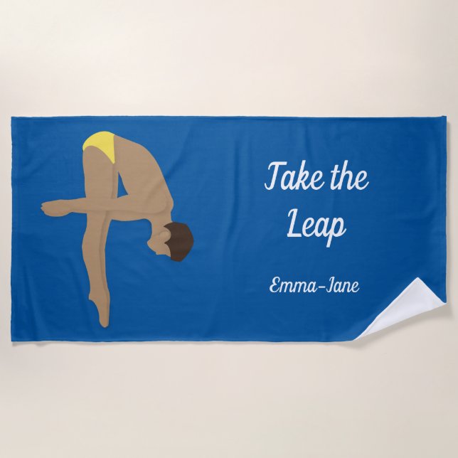 Tauchen Strandtuch (Vorderseite)