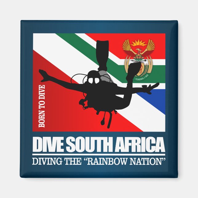 Tauchen Südafrika DF2 Magnet (Vorne)