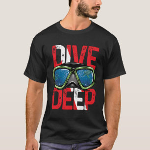 Tauchen Tiefseeschauer Tauchflagge Unterwassertauc T-Shirt