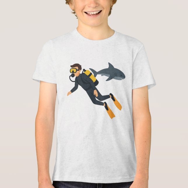 Tauchen Tri-Blend Shirt (Vorderseite)