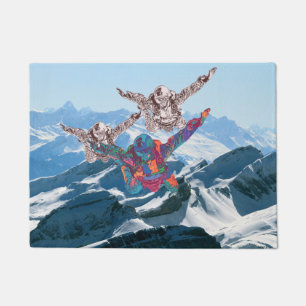 Tauchen über die Berge Fußmatte
