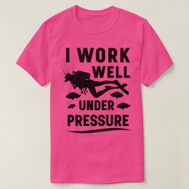 Tauchen unter Druck Funny T-Shirt (Design vorne)