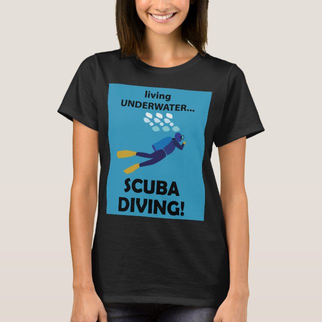 Tauchen Unterwasser T-Shirt (Vorderseite)