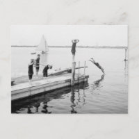 Tauchen vom Pier, 1904