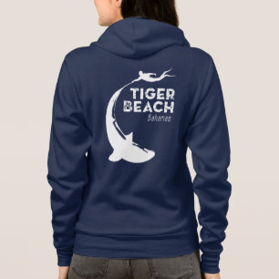Tauchen von Haifischen am Tiger Beach Hoodie