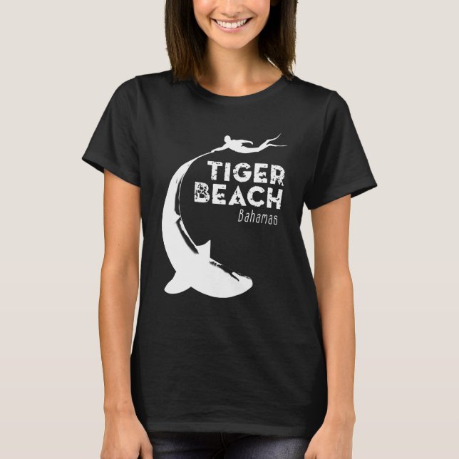 Tauchen von Haifischen am Tiger Beach T-Shirt (Vorderseite)