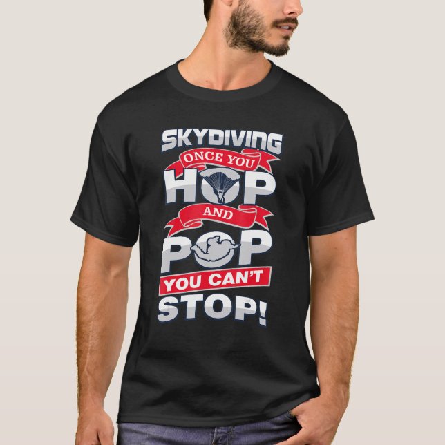Tauchen, wenn man erst einmal klettert und Pop mac T-Shirt (Vorderseite)
