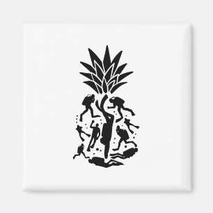 Taucher Ananas Magnet