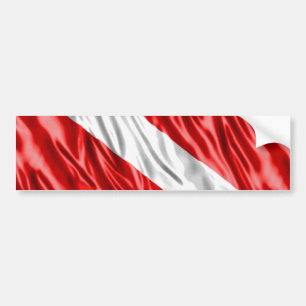 Taucher-Flagge Autoaufkleber