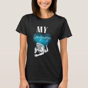 Taucher Sprachhandzeichengeschenke Tauchen Tauchen T-Shirt